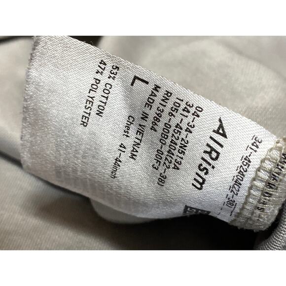 Uniqlo Airism Womens Beige Short Sleeve Crew Neck Basic Tee T-Shirt Top Size L - Picture 4 of 4